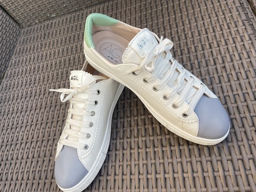 Agl damen leder sneaker weiß - damen, leder-sneaker