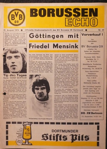 Fussball programmheft 75 - fussball-programmheft, 74/75