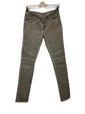 Blue Monkey W27 L 32  Jeans Biker Look Stretch Skinny Grau-grün #33