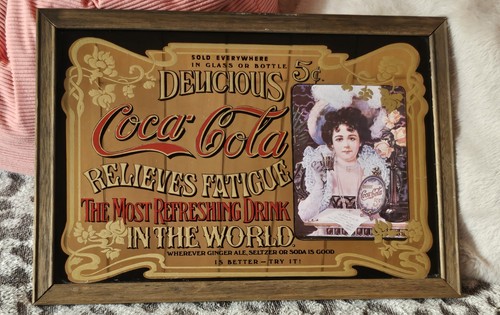 Vintage coca cola spiegel - vintage,