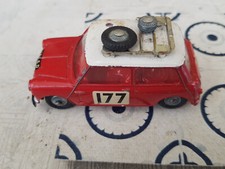Corgi Toys: BMC Mini Cooper S rot/weiss, mit Fehlteilen
