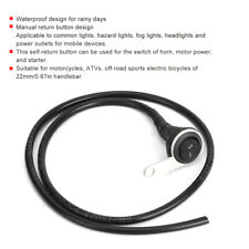 Schwarzer Motorrad Wasserdichter Lenker Ein/Aus-Schalter Für Scheinwerfer 12V -