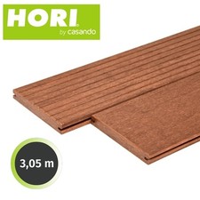 HORI Bambus Terrassendiele XXL Terrassenplatten beidseitig verwendbar 3,050 m