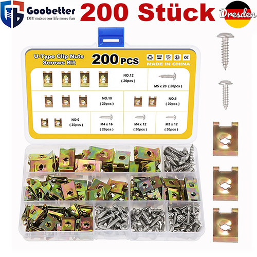 200tlg blechmuttern - 200tlg,