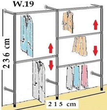 Kleiderständer Wandregal