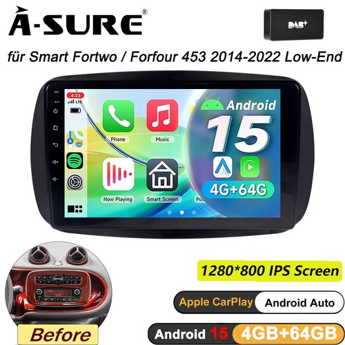 Dab für smart fortwo 453 - dab+,
