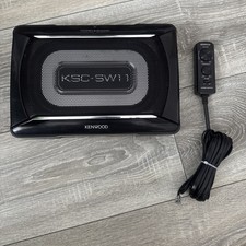 Kenwood KSC SW11 Aktiv Subwoofer & FB flach kompakt Untersitz Bass Box TOP !!