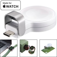 Hama USB-C Ladegerät Wireless Charger für Apple Watch 4 5 6 7 8 9 10 11 SE Ultra