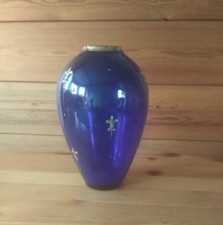 kobaltblaue glasvase