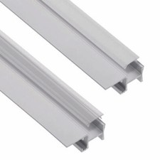 SO-TECH® LED Profil-49 Aluminium eloxiert opal/klar 2 m Glaskantenbeleuchtung