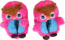 Kinder Mädchen Hüttenschuhe warm Hausschuhe Schuhe Eule Puschen Nr. 410538