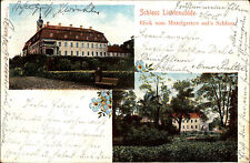 Lichtenwalde Niederwiesa Sachsen Litho-AK 1905 Schloss gel. nach Oberlundwitz