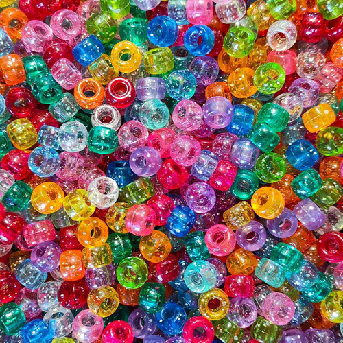 500 stück pony beads - pony, 6x9mm