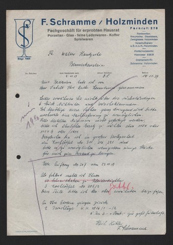 Holzminden brief 1939 f - holzminden,,
