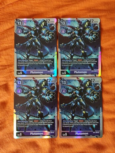 Digimon tcg plutomon -  digimon, 4x