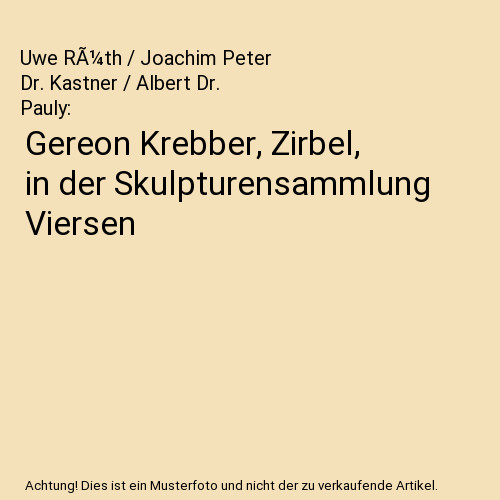 Gereon krebber zirbel in der - zirbel,,
