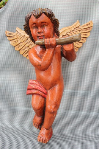 Vintage barock holzengel hand - barock, holzengel,