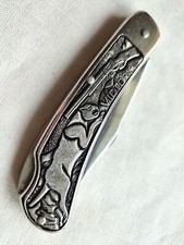 ROBERT KLAAS SOLINGEN TASCHENMESSER FOLDING KNIVE EDELSTAHL/NEUSILBER BENUTZT