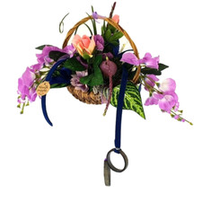 Hängekorb Gesteck Seide Lila