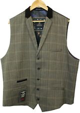 CAVANI HERRENWESTE 52R BRAUN SAMTKRAGEN