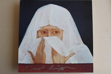 Fuchs Ernst , Farbgiclee, handsigniert Leinwand auf Karton  -   Madonna- selten