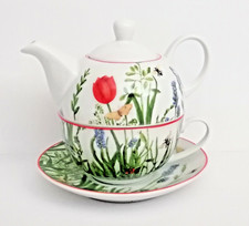 4-teiliges Set aus Porzellan