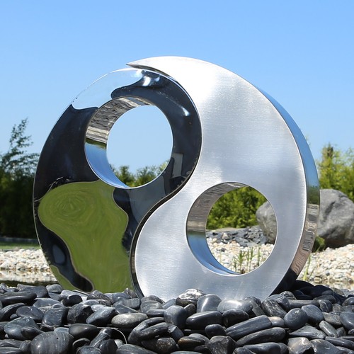 Clgarden edelstahl figur yin - clgarden,