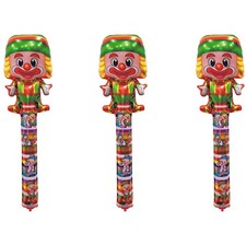3x Folienballon Clown Helium