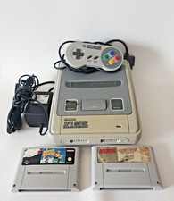 Nintendo Super Nintendo SNES PAL Konsole + Kabel + 1 Controller + 2 Spiele