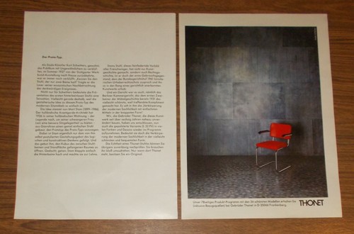 Seltene werbung thonet - werbung, pv