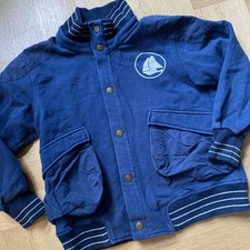 Jacke Übergang Herbst Finkid Gr. 120/130 122/128 blau Boot Vintage