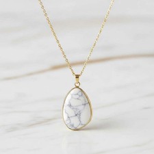 Howlit halskette edelstein - howlit,