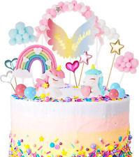 26 Stück Einhorn Tortendeko