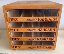 MEZ Progress Nähgarnschrank Tischvitrine mit 4 Fächer Vintage