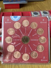 SERIE 12 Münzen 5 Cent Euro