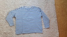 Blau-weiss gestreiftes Longsleeve, Tchibo, Gr. 40 - Scandi / Maritim