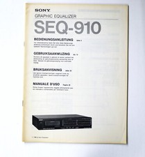 Original SONY SEQ-910 Graphic
