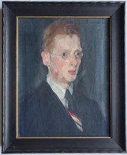Gemälde Öl Portrait