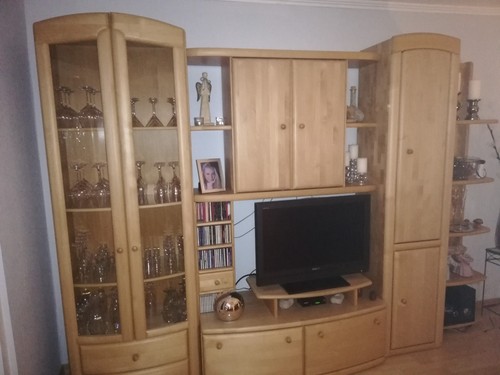 Wohnwand massiv holz - wohnwand,