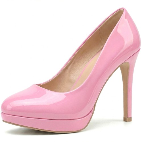 Unisex high heel plateau pumps - high,