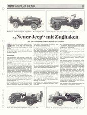 WIKING CHRONIK GELÄNDEWAGEN NEUER JEEP mit ZUGHAKEN , von 1989
