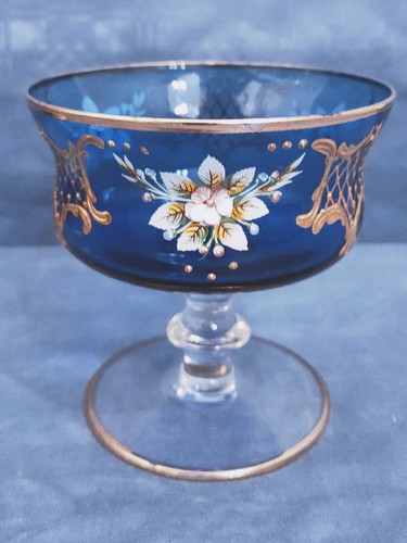 Vintage schale kobaltblau - kobaltblau, •