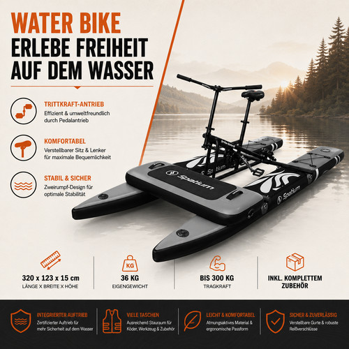 Wasserfahrrad splash bike - wasserfahrrad,