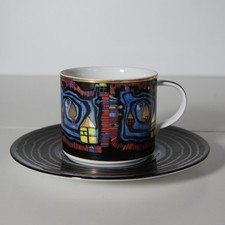 Kaffeetasse Das Ende der Wasser F. Hundertwasser für ars mundi - kgl. Tettau