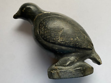 Canada Eskimo Art - seltene Steinschnitzerei  der Inuit - Vogelskulptur - 9 cm