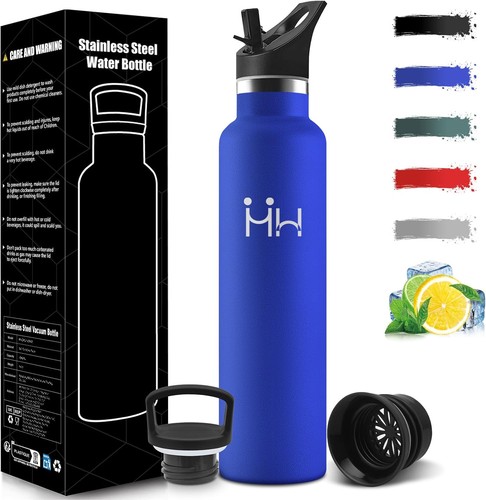 Trinkflasche edelstahl - edelstahl, 1l