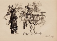 Lovis Corinth - Gruppe zur Krönung - Lithographie 1920, signiert