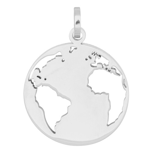 Ixxxi anhänger globus silber - ixxxi,