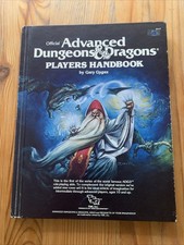 Advanced Dungeons & Dragons, Players Handbook,  1980, Gary Gygax, 6th Printing