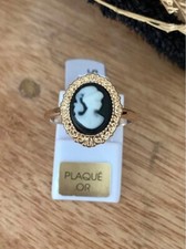 Ring Porträt Kamee Schwarzes